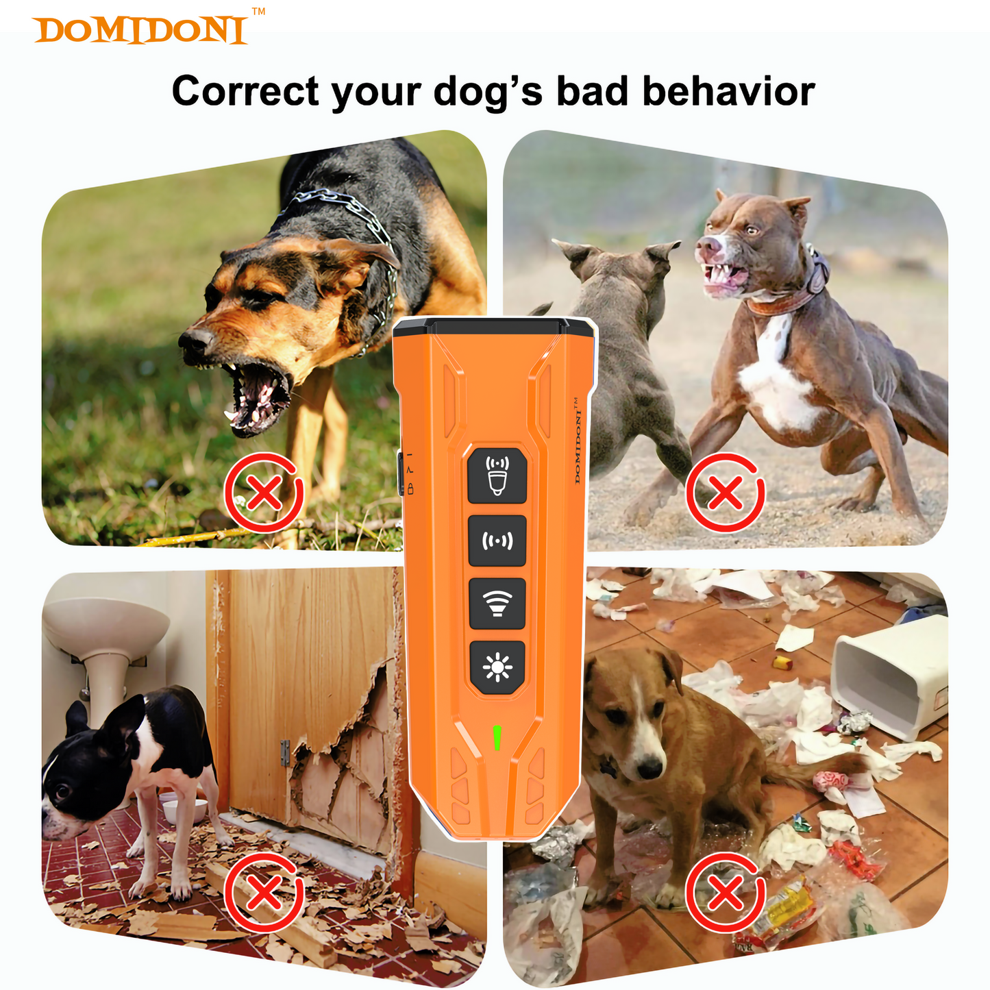2025 Upgraded Dog Bark Deterrent Device - Anti-Bark Devices for Dogs, No More Barks Dog Training Tool