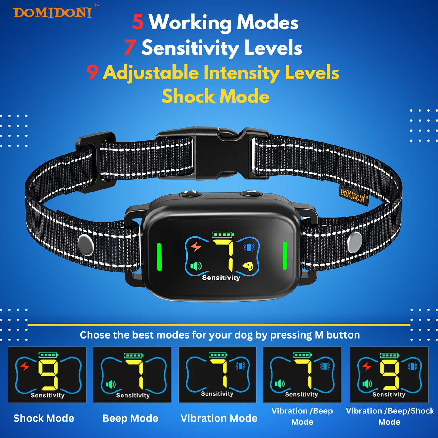 2024 DomiDoni Smart Bark Collar
