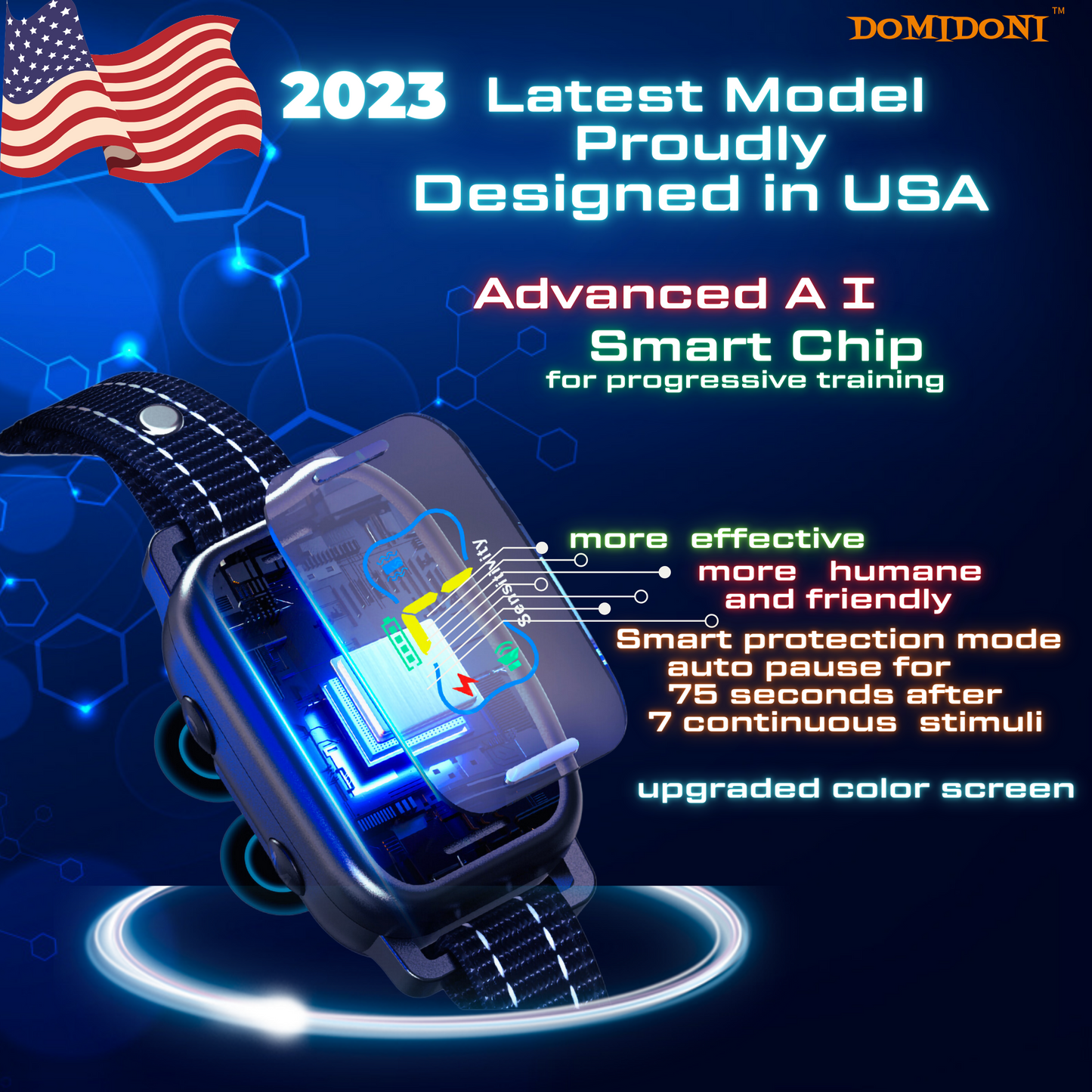 2024 DomiDoni Smart Bark Collar