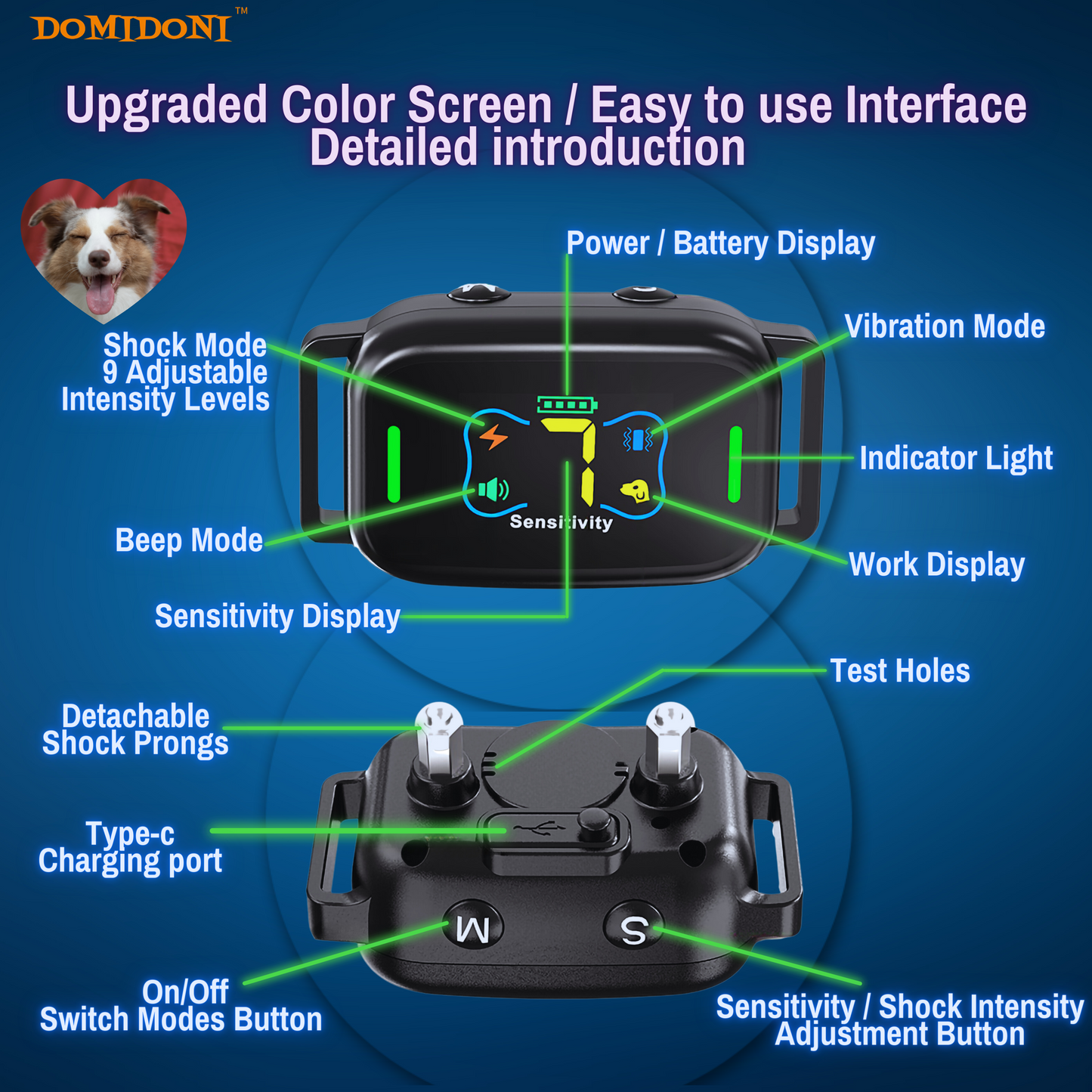 2024 DomiDoni Smart Bark Collar