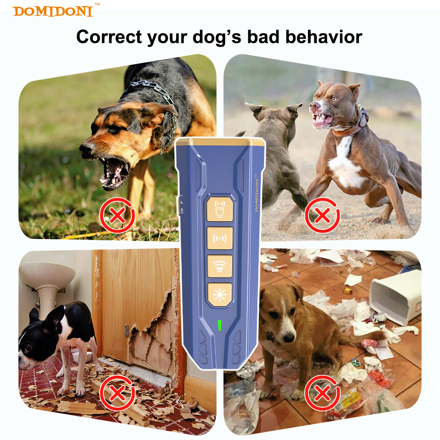 2025 Dog Bark Deterrent Device - Anti-Bark Devices for Dogs, No More Barks Dog Training Tool
