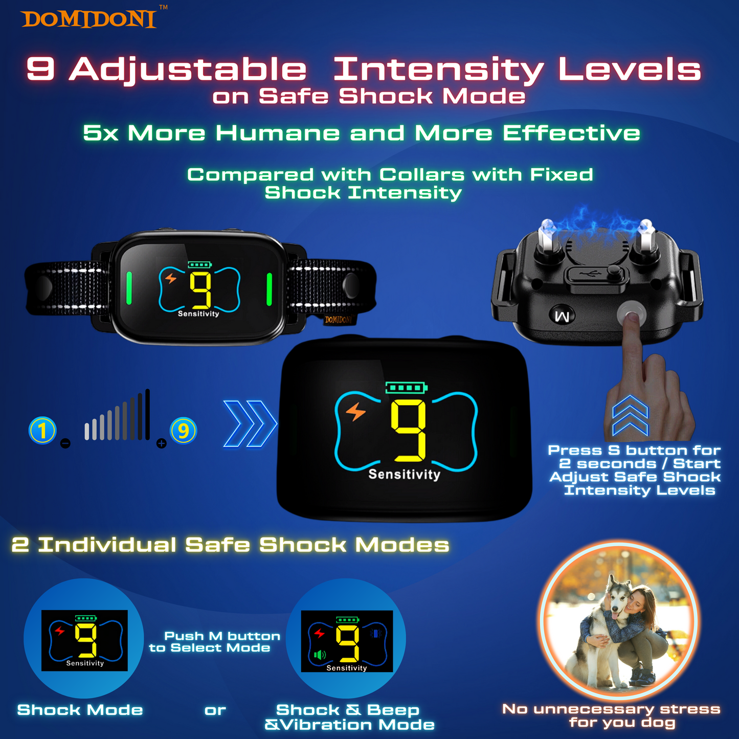 2024 DomiDoni Smart Bark Collar