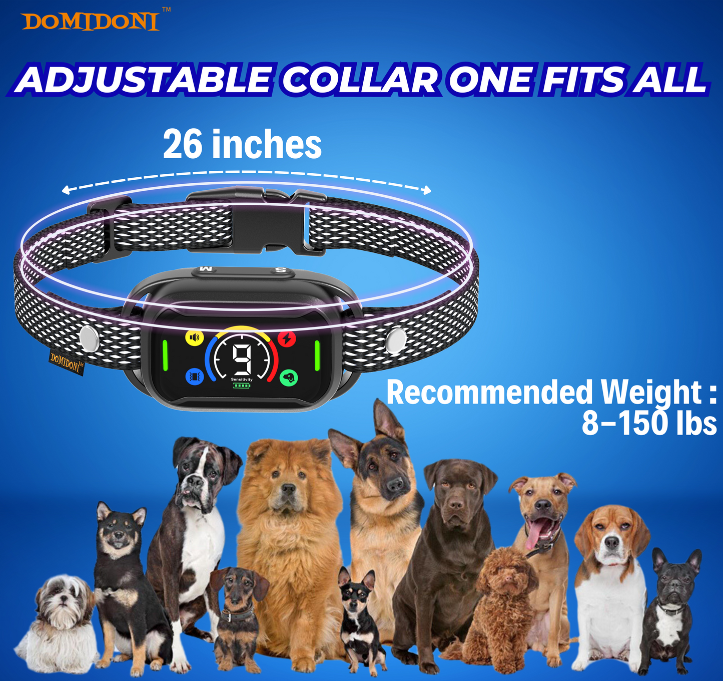 DomiDoni 2024 Upgraded Smart Bark Collar