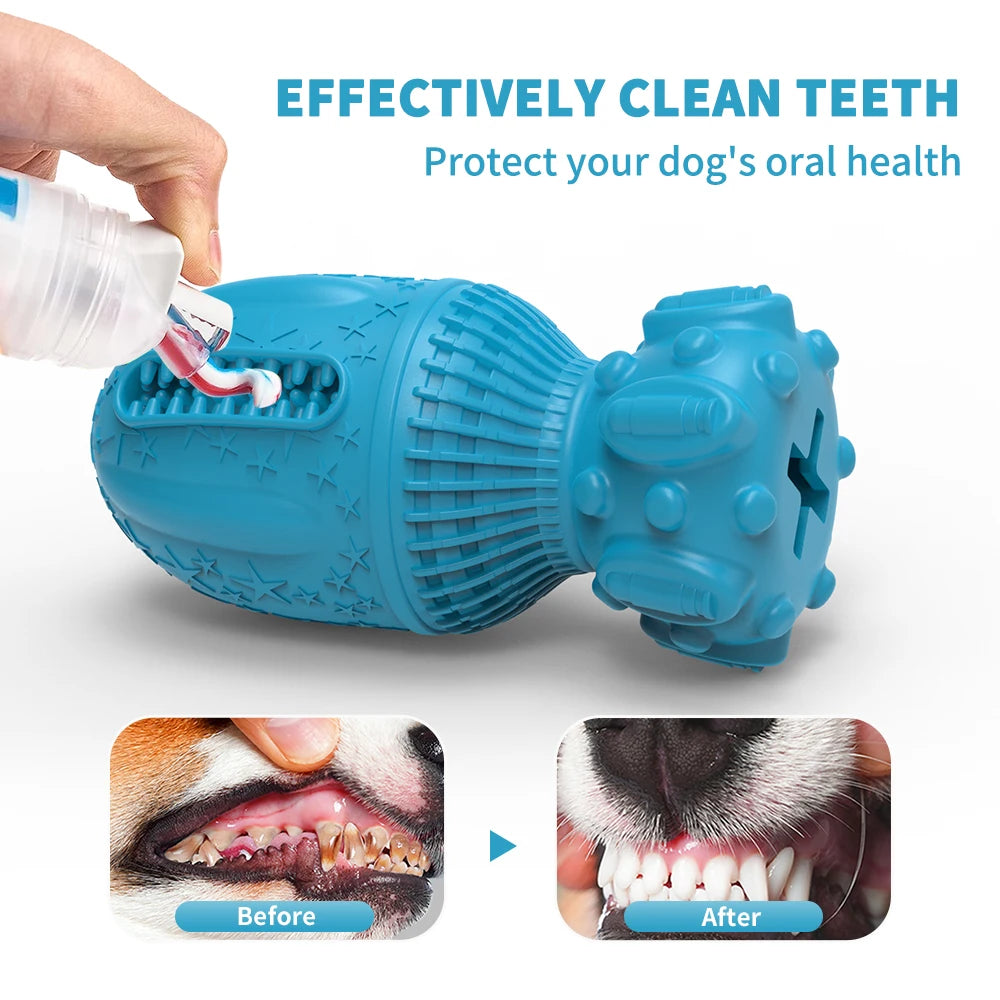 Smart Pet Toys Set Squeaky Interactive Chew Dog Toys for Aggressive Chewers Made of Durable Rubber