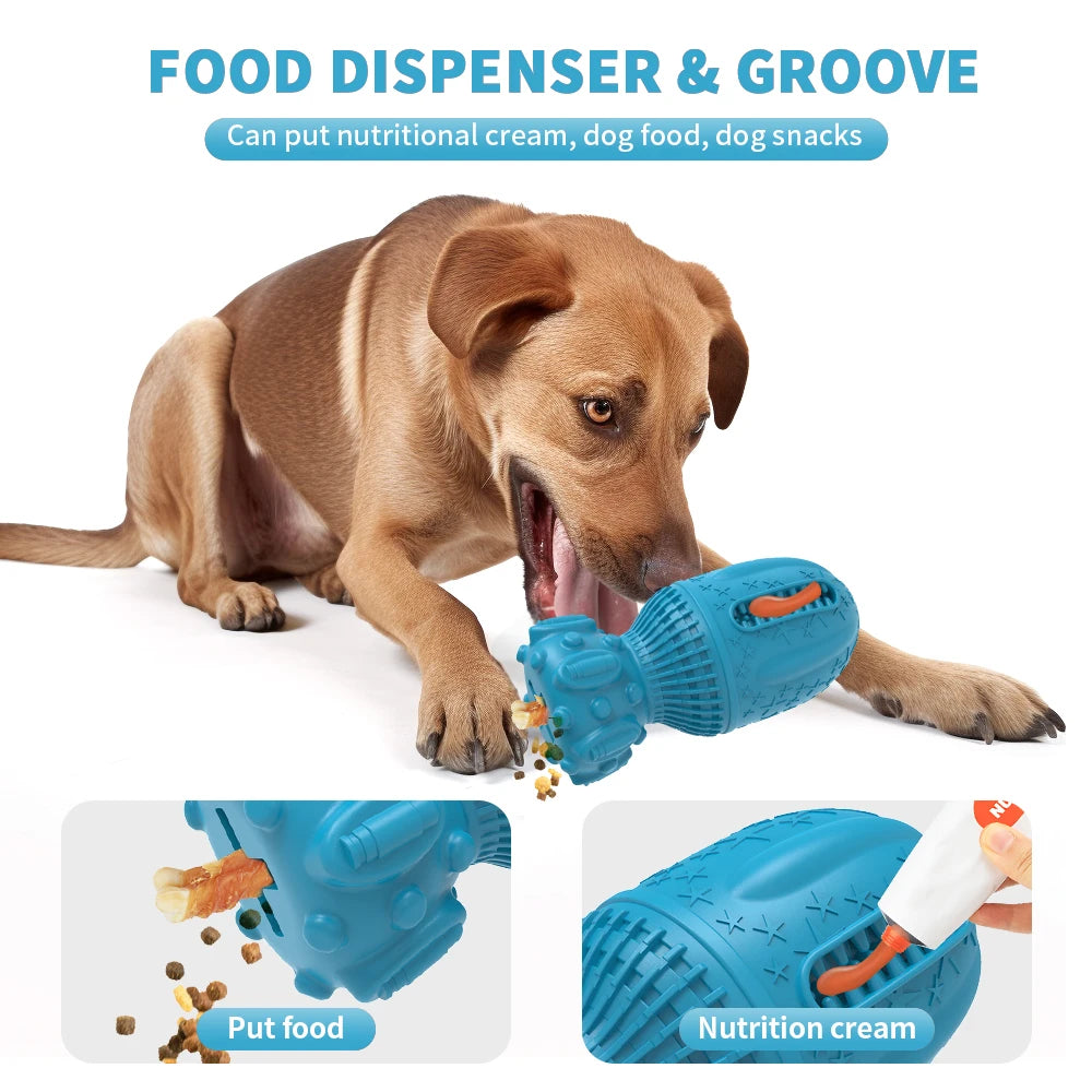 Smart Pet Toys Set Squeaky Interactive Chew Dog Toys for Aggressive Chewers Made of Durable Rubber